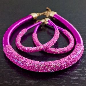 Handmade Hoop Necklace & Door Knocker Earrings